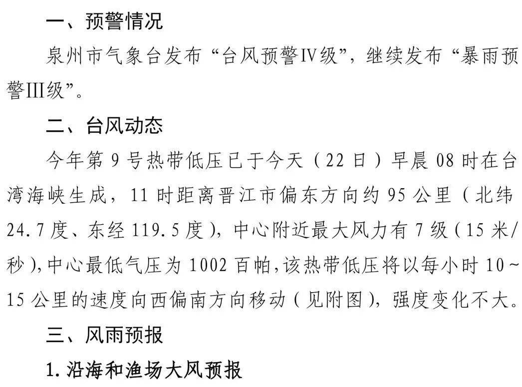 福建泉州臺(tái)風(fēng)最新動(dòng)態(tài)全面解析