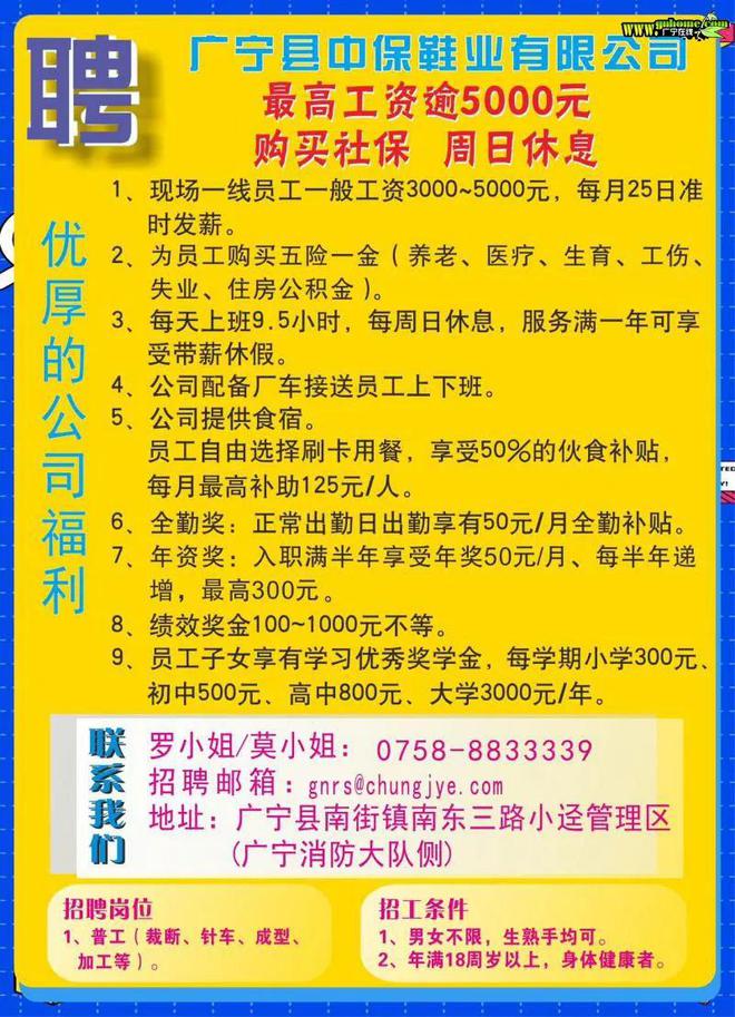 廣西平南最新招工信息全面解析